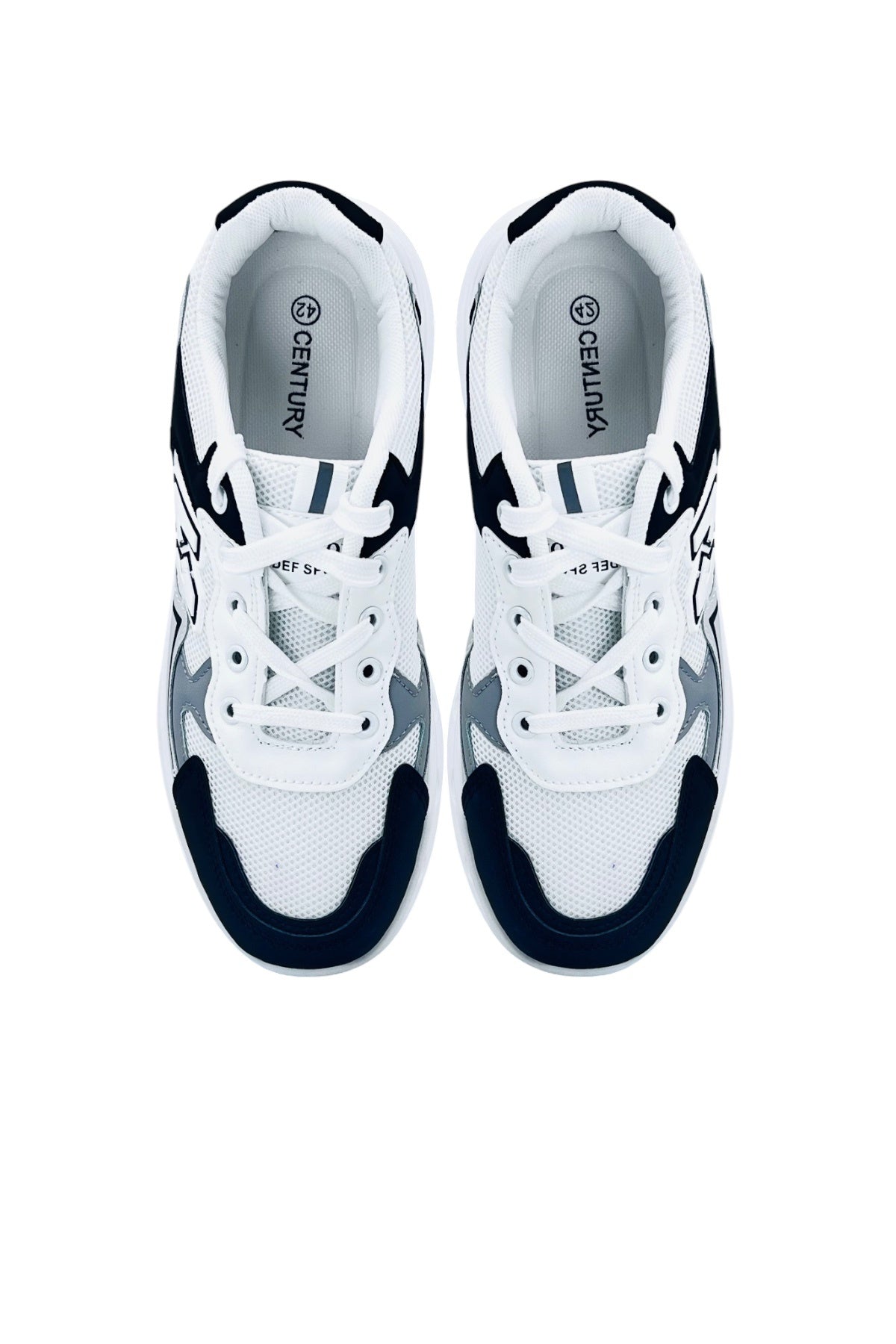 NewBlaze Sports Shoes | Breathable Everyday Running Sneakers - Beige/Black/White