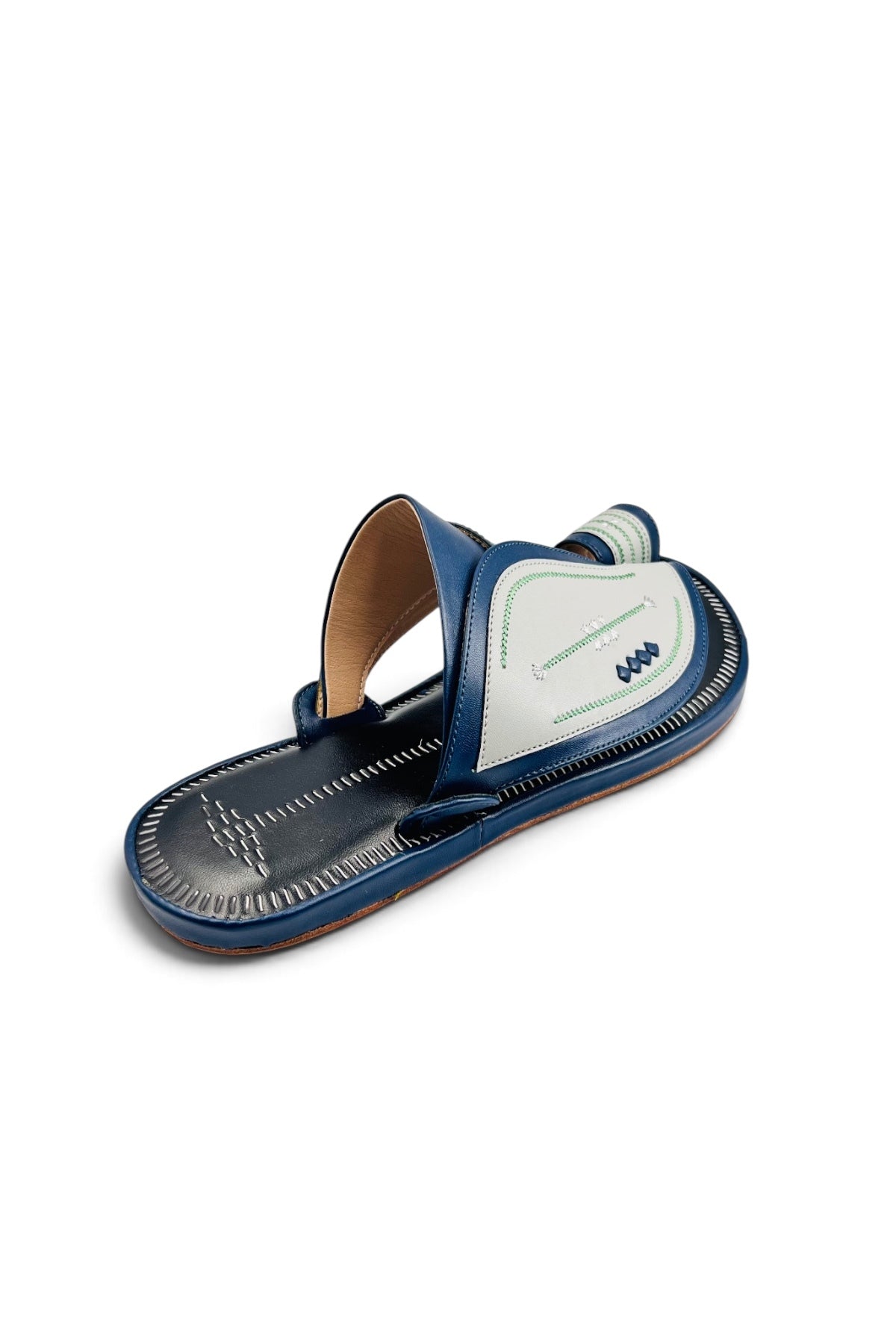 Heritage Walk Men's Arabic Sandals | Luxury Leather | Everyday Comfort - Dark blue