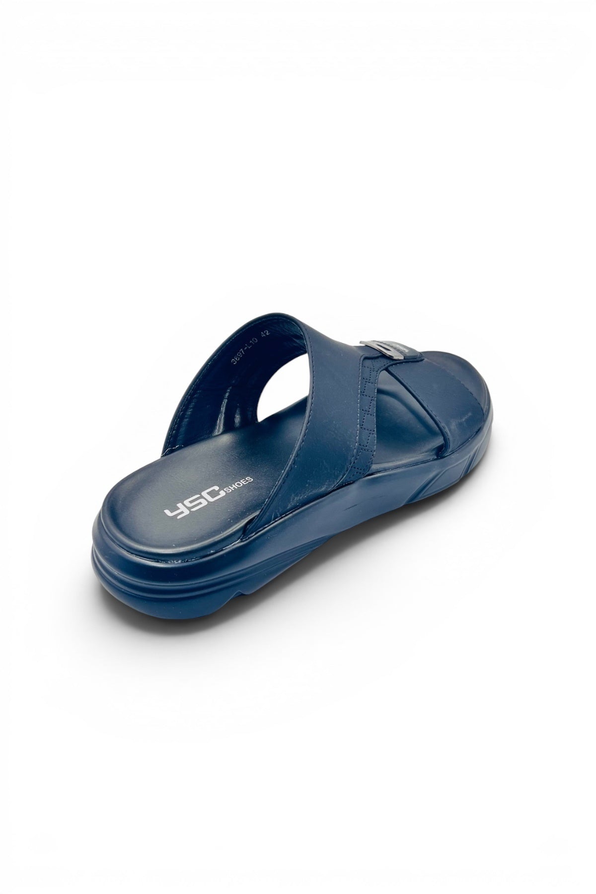 Desert Crown Men's Arabic Sandals | Ultra-Soft Padded Footbed - Black