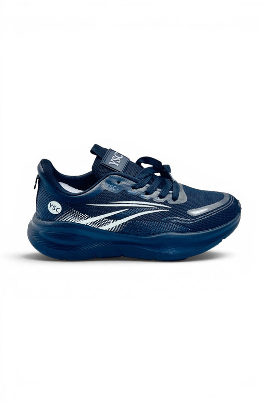 AirLite Sports Sneakers | Ultra Lightweight Walking & Running Shoes - Black/Offwhite lines