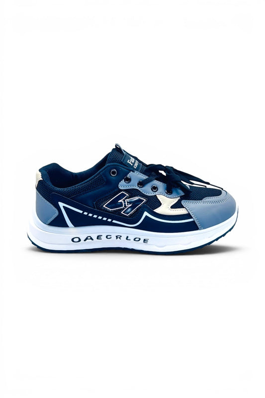 NewBlaze Sports Shoes | Breathable Everyday Running Sneakers - Black/Grey/White