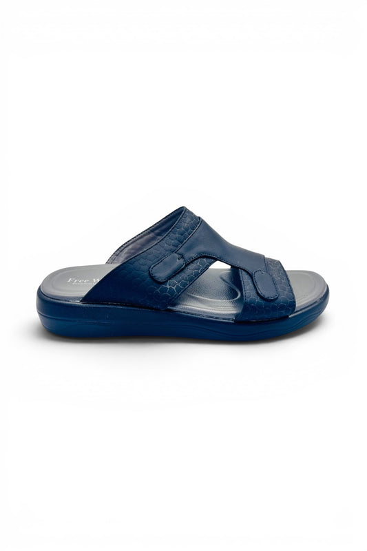 Desert Crown Men's Arabic Sandals | Ultra-Soft Padded Footbed - Black