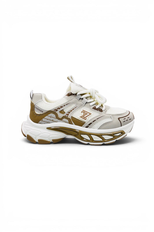 Street Mode Fashion Sports Shoes | Chunky Street Style Shoes - Light Beige