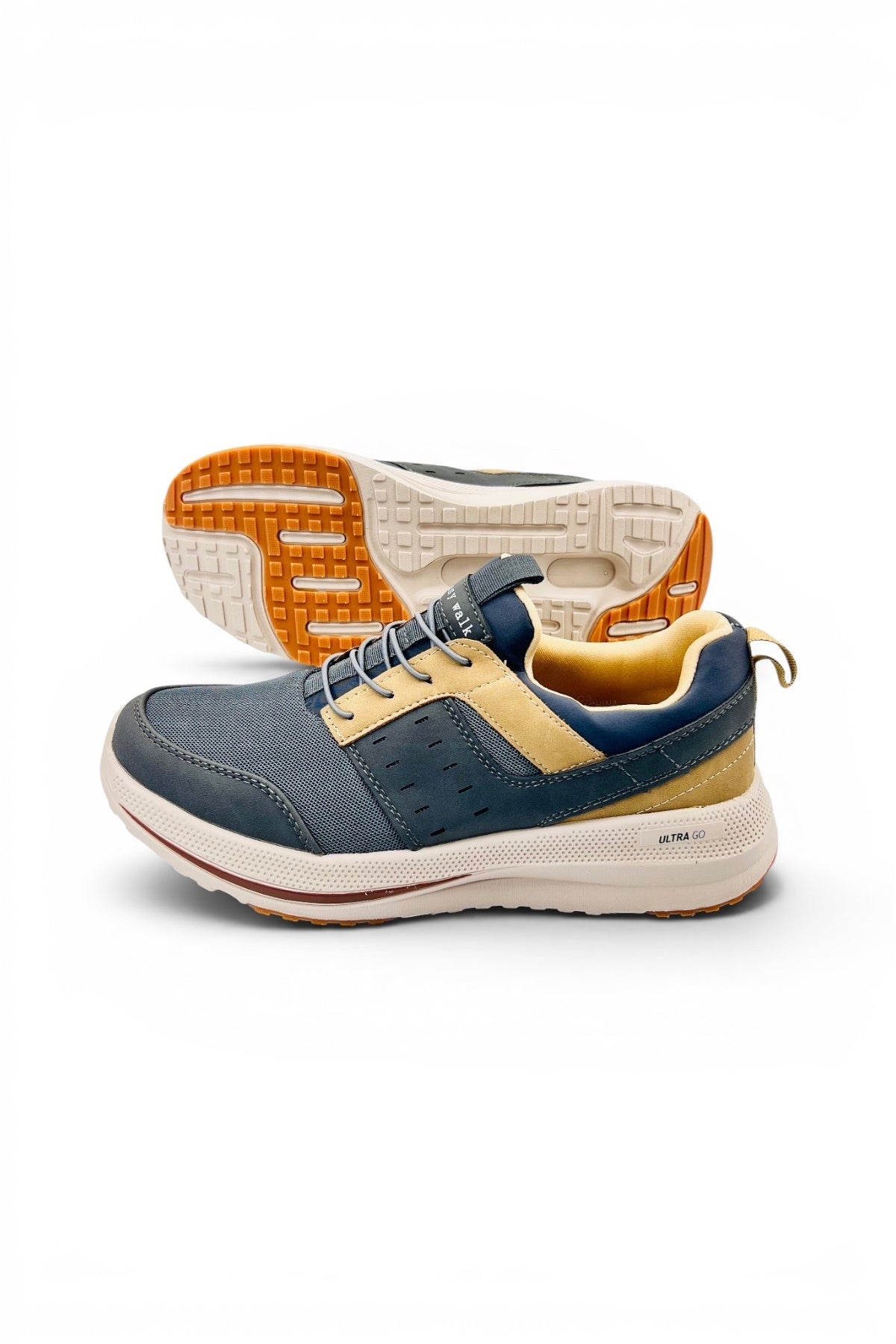 Ultra Go Comfort Shoes | Ultra Lightweight Walking Shoes with Cushioned Sole - Gray/Beige
