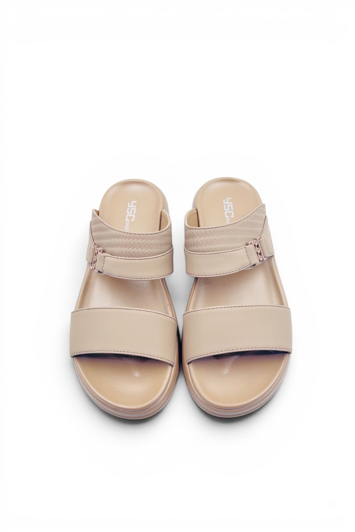 Desert Crown Men's Arabic Sandals | Ultra-Soft Padded Footbed - Beige