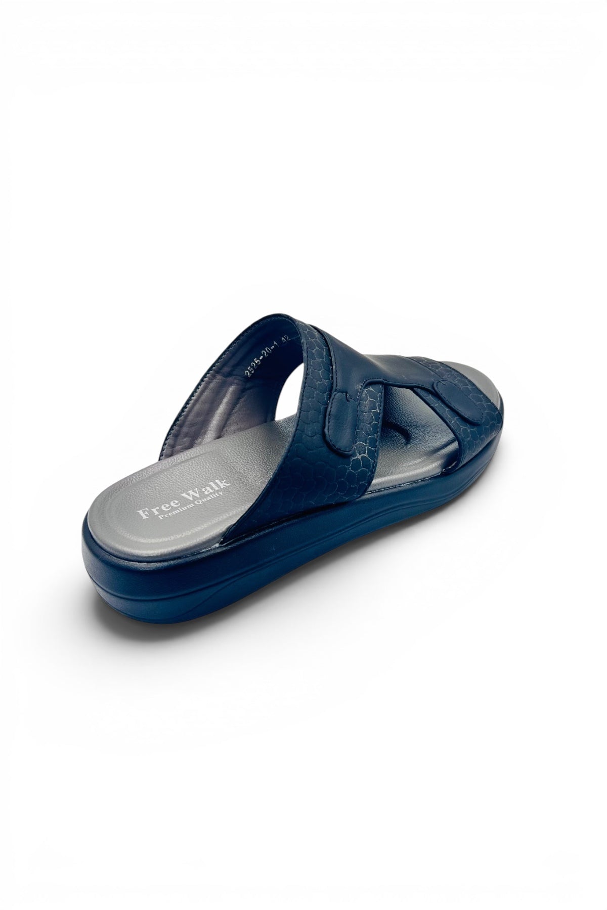 Desert Crown Men's Arabic Sandals | Ultra-Soft Padded Footbed - Black