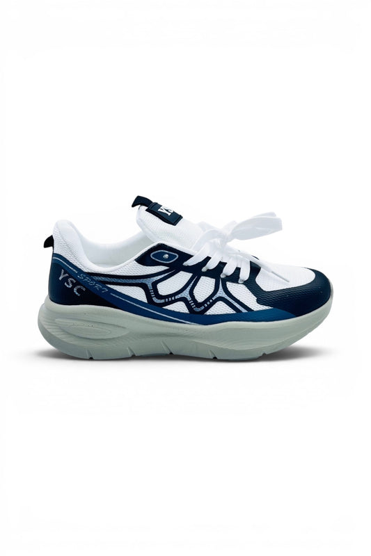AirLite Sports Sneakers | Ultra Lightweight Walking & Running Shoes - Beige/White/Black