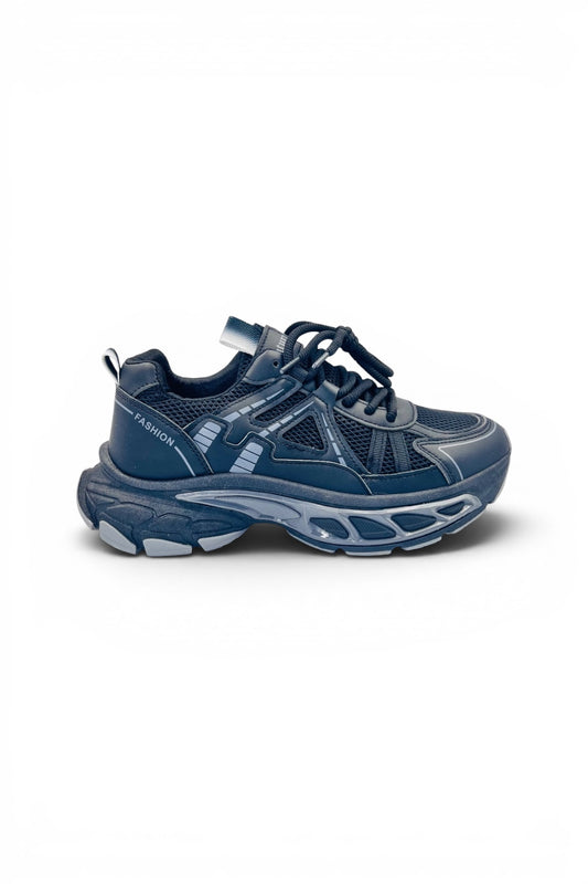 Street Mode Fashion Sports Shoes | Chunky Street Style Shoes - Black