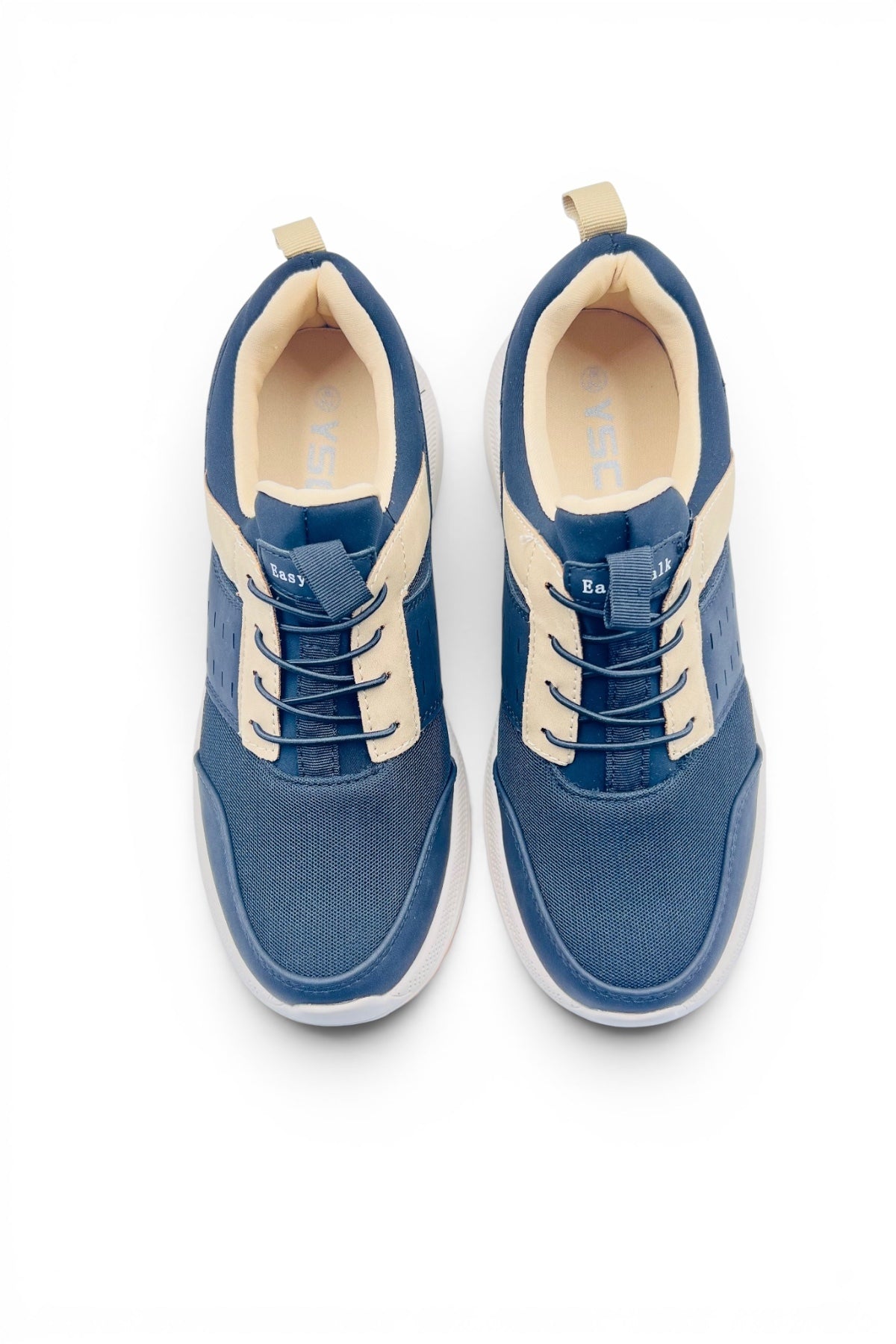 Ultra Go Comfort Shoes | Ultra Lightweight Walking Shoes with Cushioned Sole - Blue/Beige