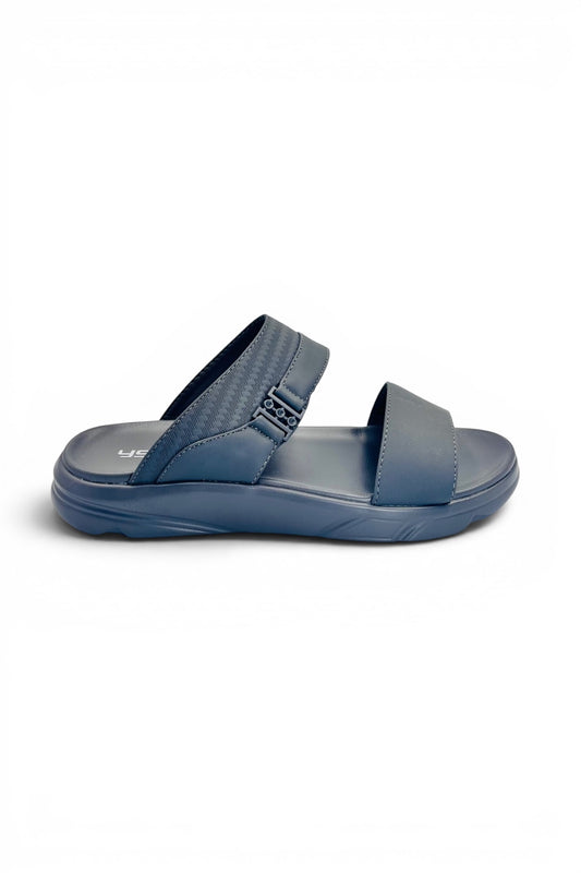 Desert Crown Men's Arabic Sandals | Ultra-Soft Padded Footbed - Gray
