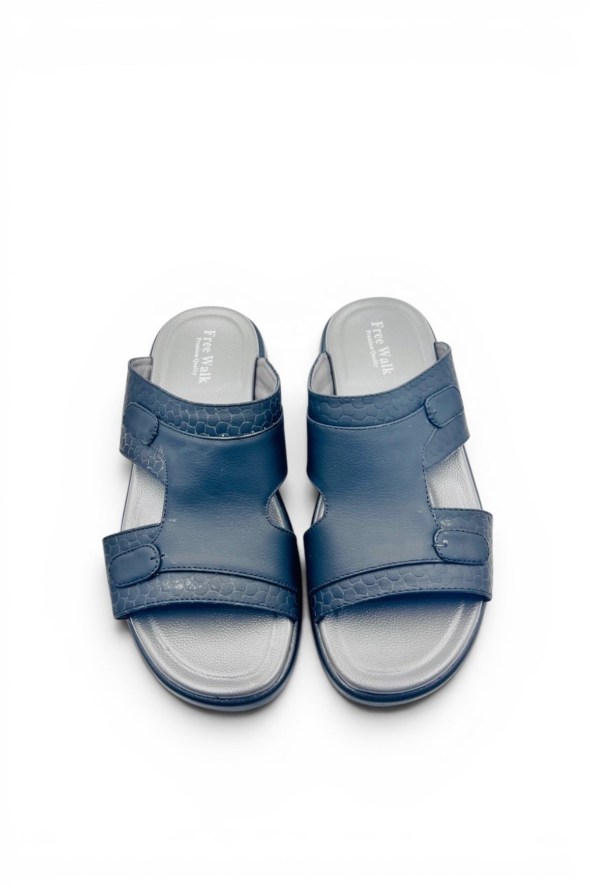 Desert Crown Men's Arabic Sandals | Ultra-Soft Padded Footbed - Black