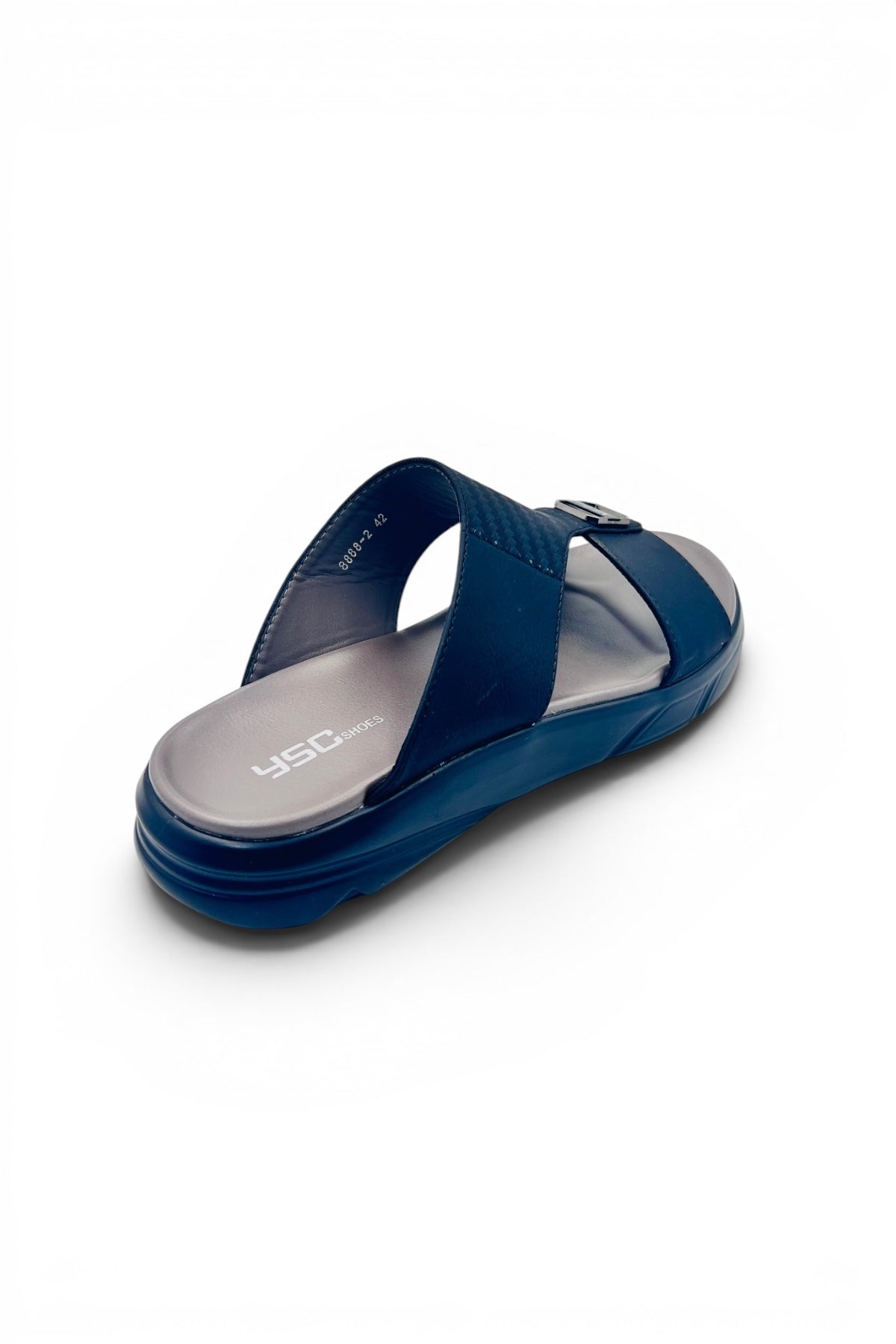 Desert Crown Men's Arabic Sandals | Ultra-Soft Padded Footbed - Black