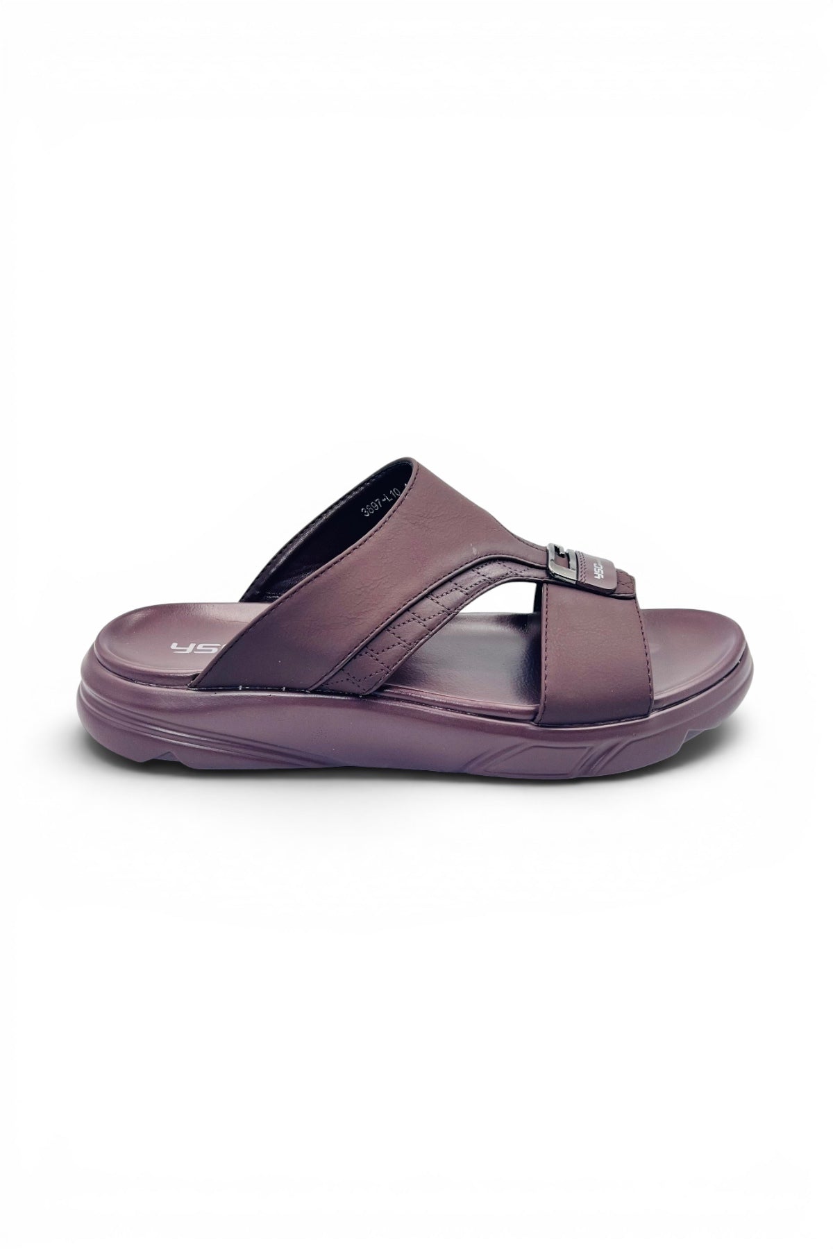 Desert Crown Men's Arabic Sandals | Ultra-Soft Padded Footbed - Coffee