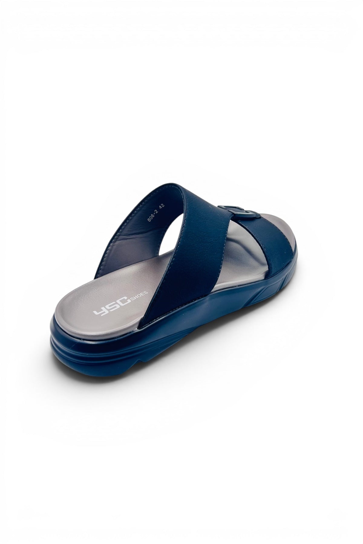 Desert Crown Men's Arabic Sandals | Ultra-Soft Padded Footbed - Black