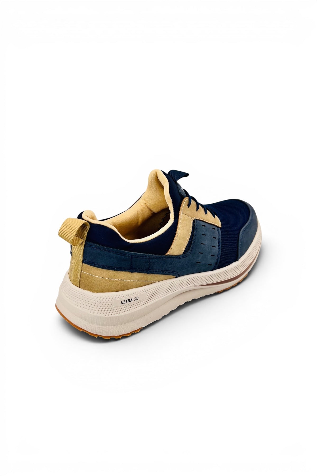 Ultra Go Comfort Shoes | Ultra Lightweight Walking Shoes with Cushioned Sole - Blue/Beige