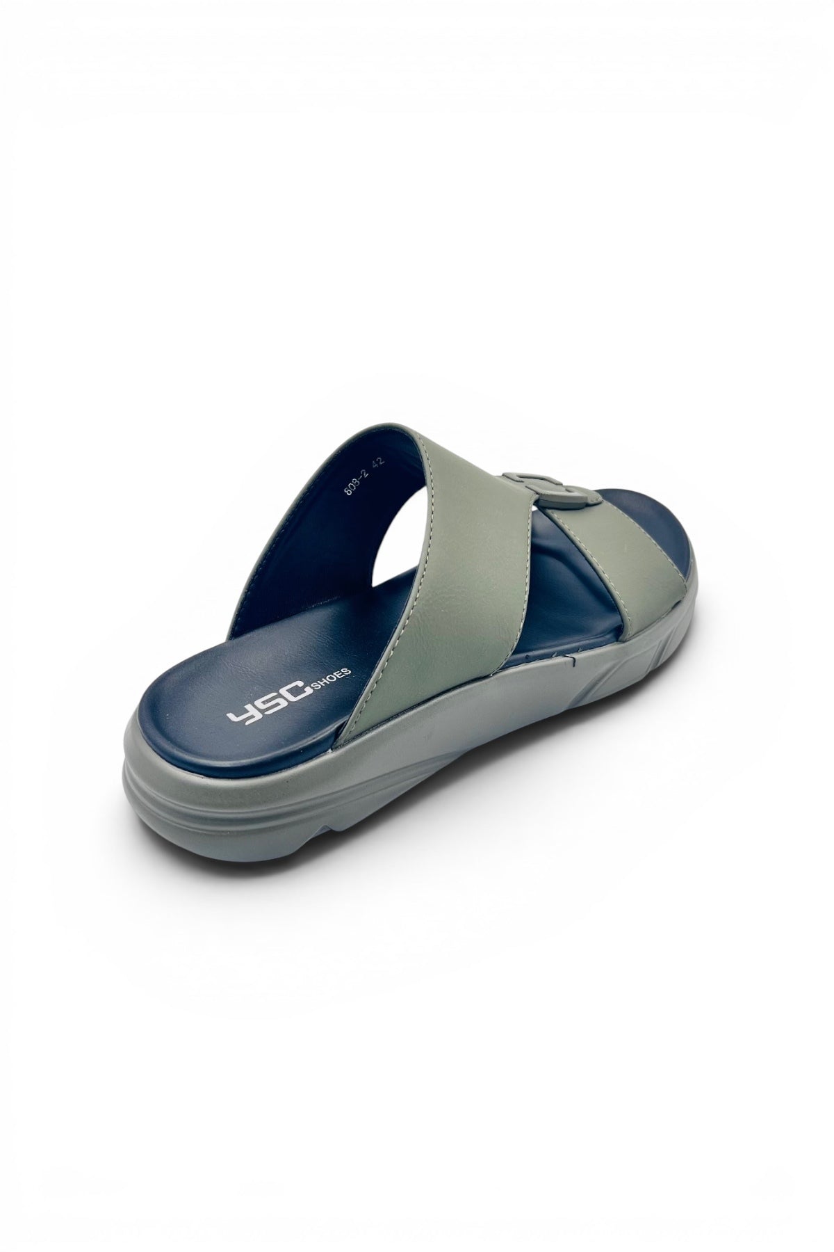 Desert Crown Men's Arabic Sandals | Ultra-Soft Padded Footbed - Olive