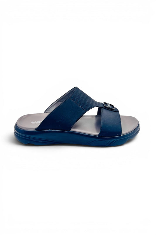 Desert Crown Men's Arabic Sandals | Ultra-Soft Padded Footbed - Black