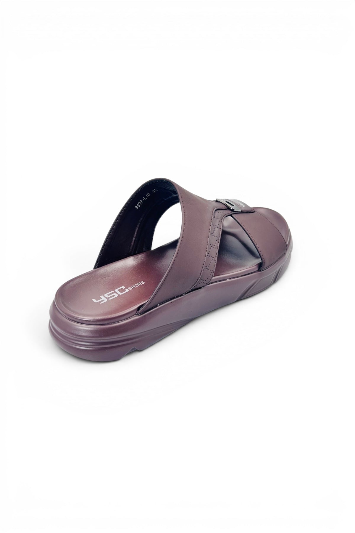 Desert Crown Men's Arabic Sandals | Ultra-Soft Padded Footbed - Coffee