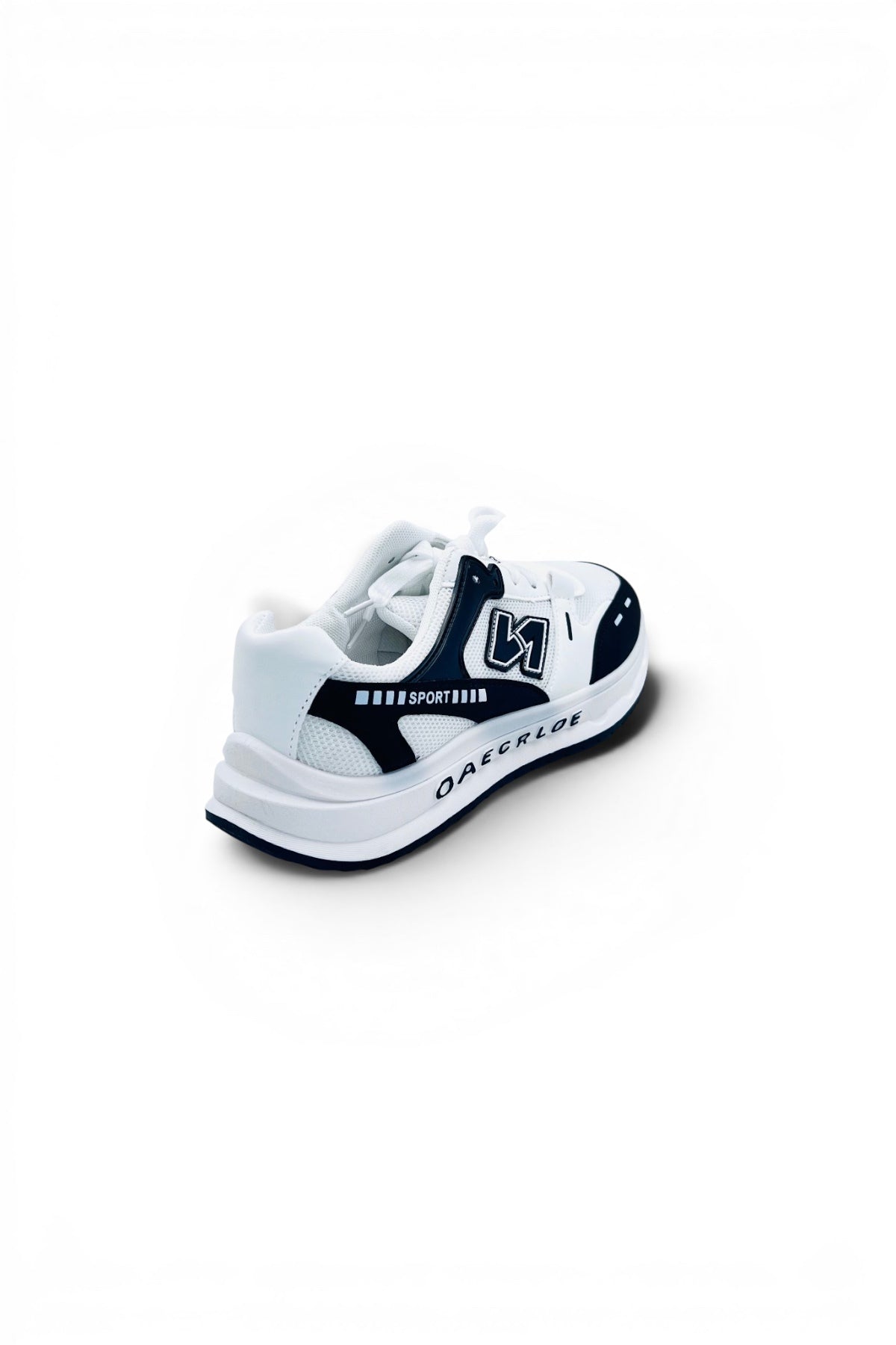 NewBlaze Sports Shoes | Breathable Everyday Running Sneakers - White/Black