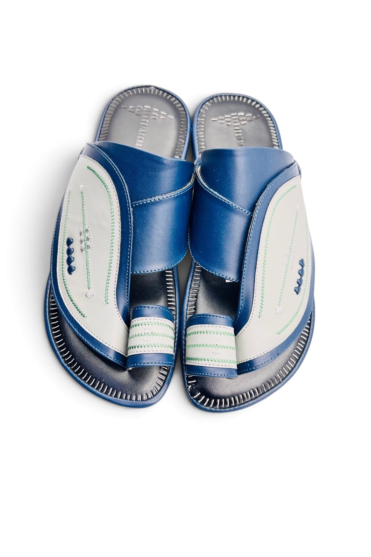 Heritage Walk Men's Arabic Sandals | Luxury Leather | Everyday Comfort - Dark blue