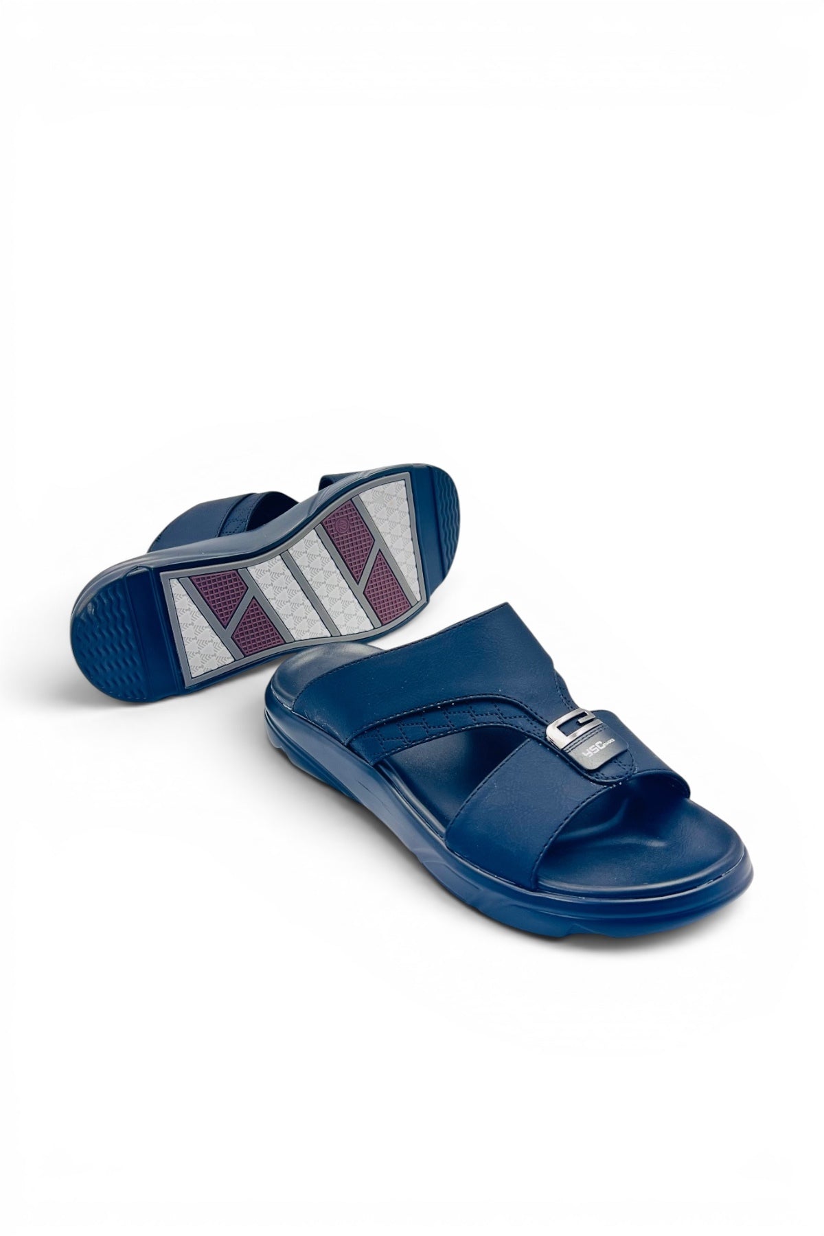 Desert Crown Men's Arabic Sandals | Ultra-Soft Padded Footbed - Black