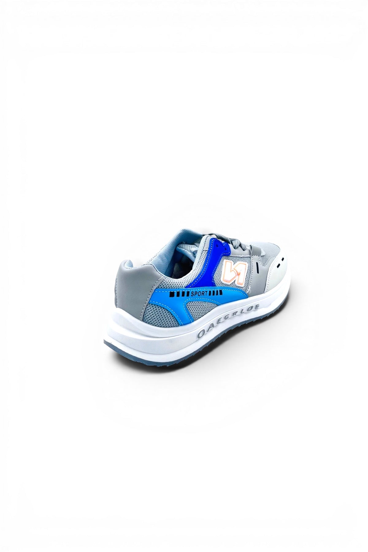 NewBlaze Sports Shoes | Breathable Everyday Running Sneakers - Beige/Blue/White