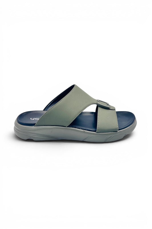 Desert Crown Men's Arabic Sandals | Ultra-Soft Padded Footbed - Olive