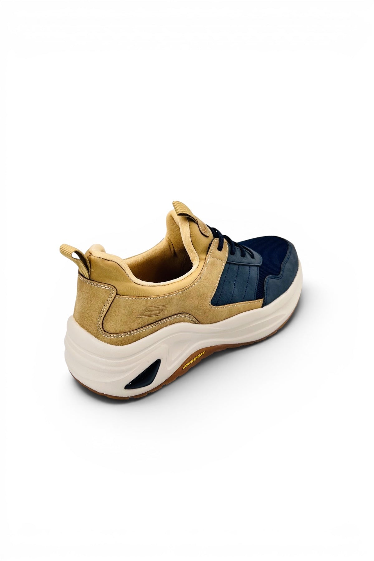Ultra Go Comfort Shoes | Ultra Lightweight Walking Shoes with Cushioned Sole - Dark blue/ Beige