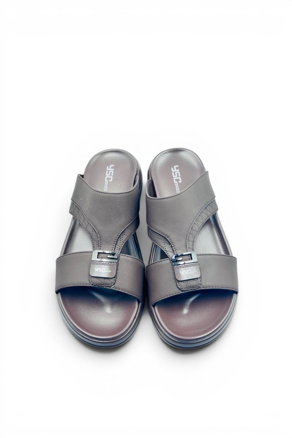 Desert Crown Men's Arabic Sandals | Ultra-Soft Padded Footbed - Coffee